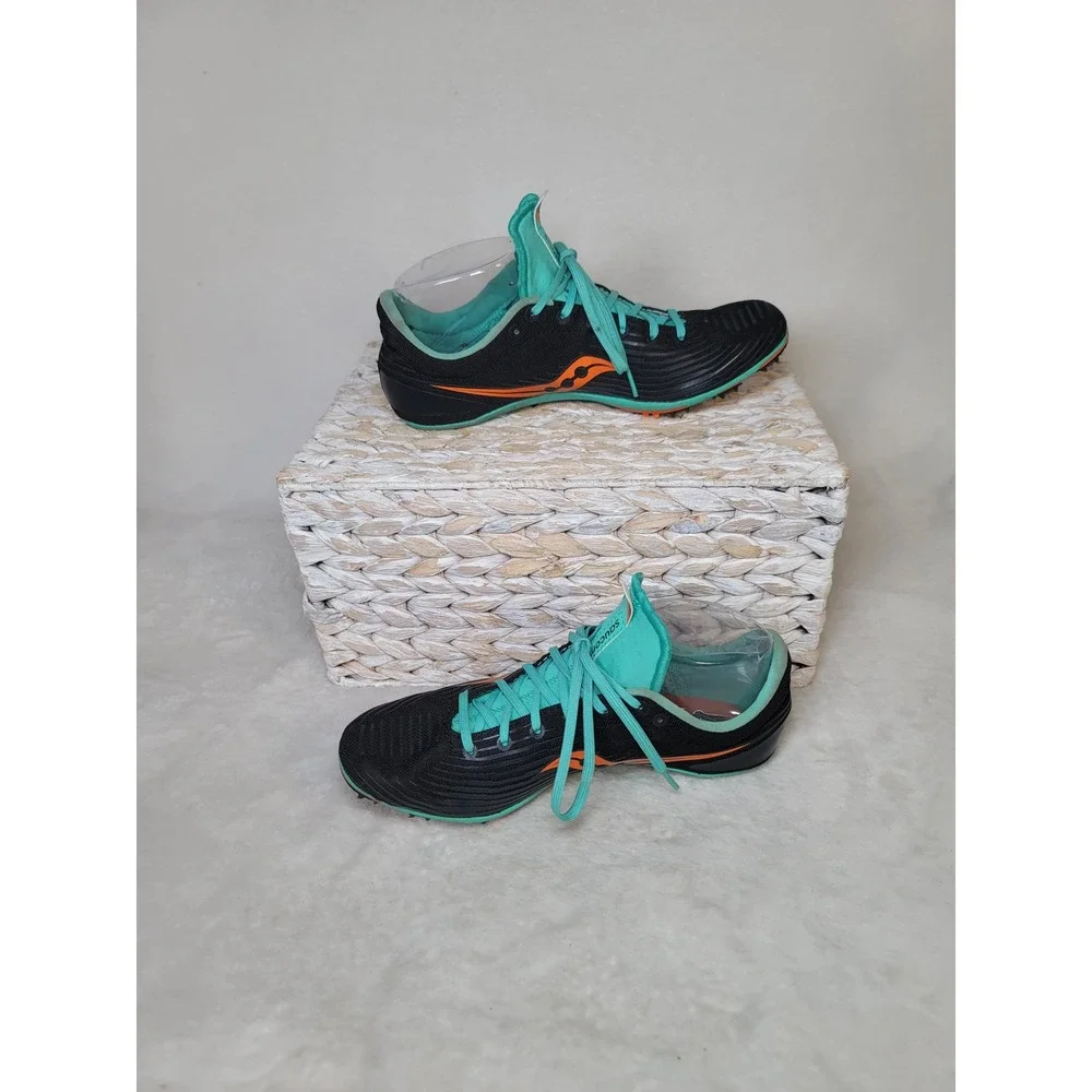 Saucony Balista Mid Distance Spike Sneaker Track Shoes Athletic Womens Size 7.5